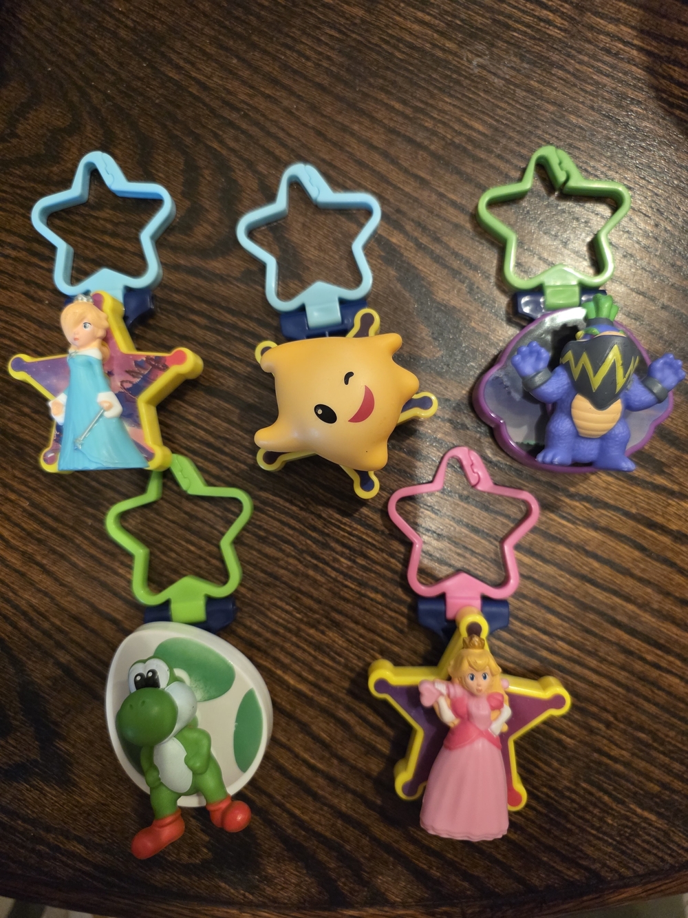 Collection of 5 McDonald's Super Mario Galaxy Happy Meal toys